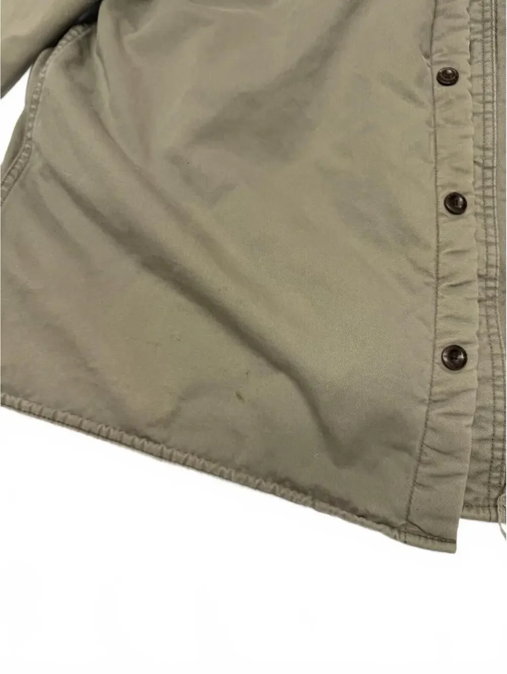 Vintage Levi Green  Work Jacket XXL Distressed Fleece Lining W/ Pockets